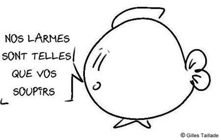 Dessin humoristique : humour poisson