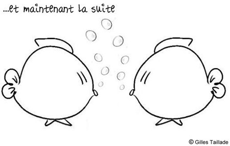 Dessin humoristique : humour poisson