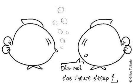 Dessin humoristique : humour poisson