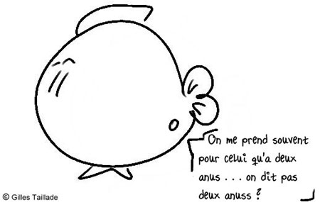 Dessin humoristique : humour poisson