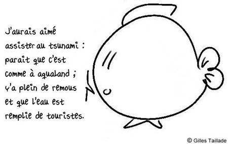 Dessin humoristique : humour poisson