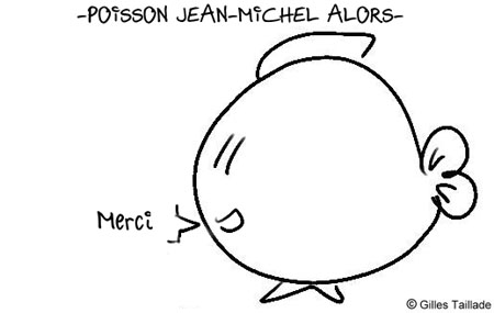 Dessin humoristique : humour poisson