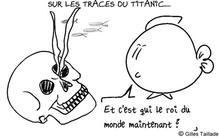 Dessin humoristique : humour poisson