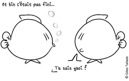 Dessin humoristique : humour poisson