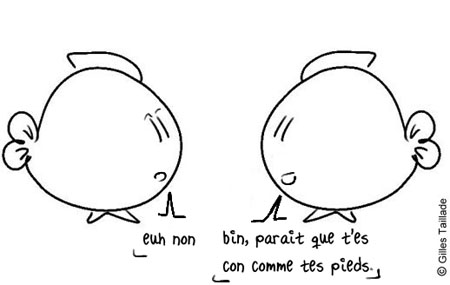 Dessin humoristique : humour poisson